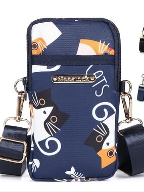 Crossbody Bag Phone Sleeve Concert Venue Festival Adjustable Strap Arm Wrist NWT